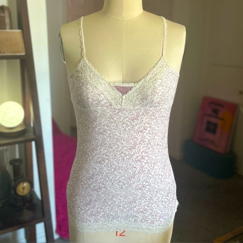 Rare Abercrombie & Fitch Y2K Lace Trimmed Cami tank top